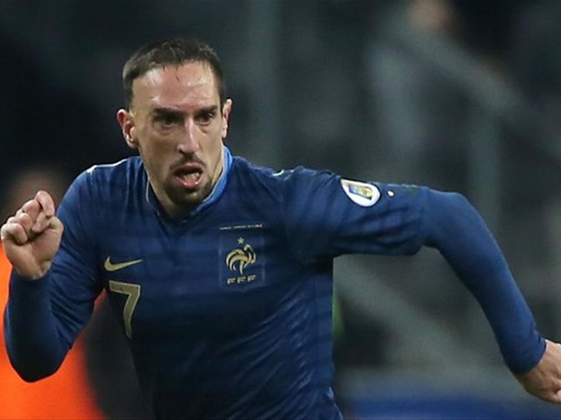 Ribery đã có quãng thời gian 8 năm thi đấu quốc tế dưới màu áo đội tuyển Pháp