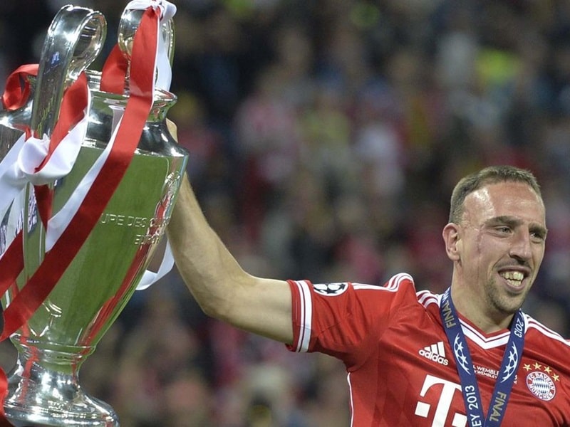 Mùa 2012-13, Ribery đã cùng với Bayern Munich giành chức vô địch C1 đầu tiên