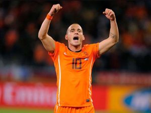 Wesley Sneijder từng là tiền vệ tài năng trong lịch sử bóng đá